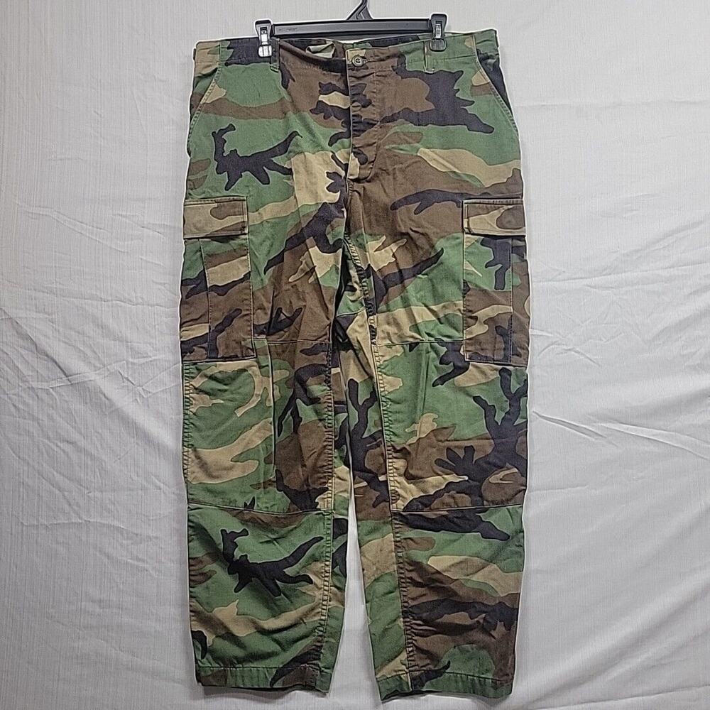 US Military Woodland Camo Combat Trouser 6 Pocket Large Regular Weather 2001